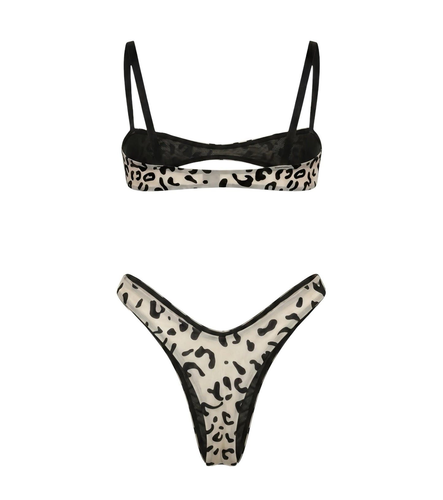 Leopard Print Mesh Thong Nanokini Set - GrlFriday Shop