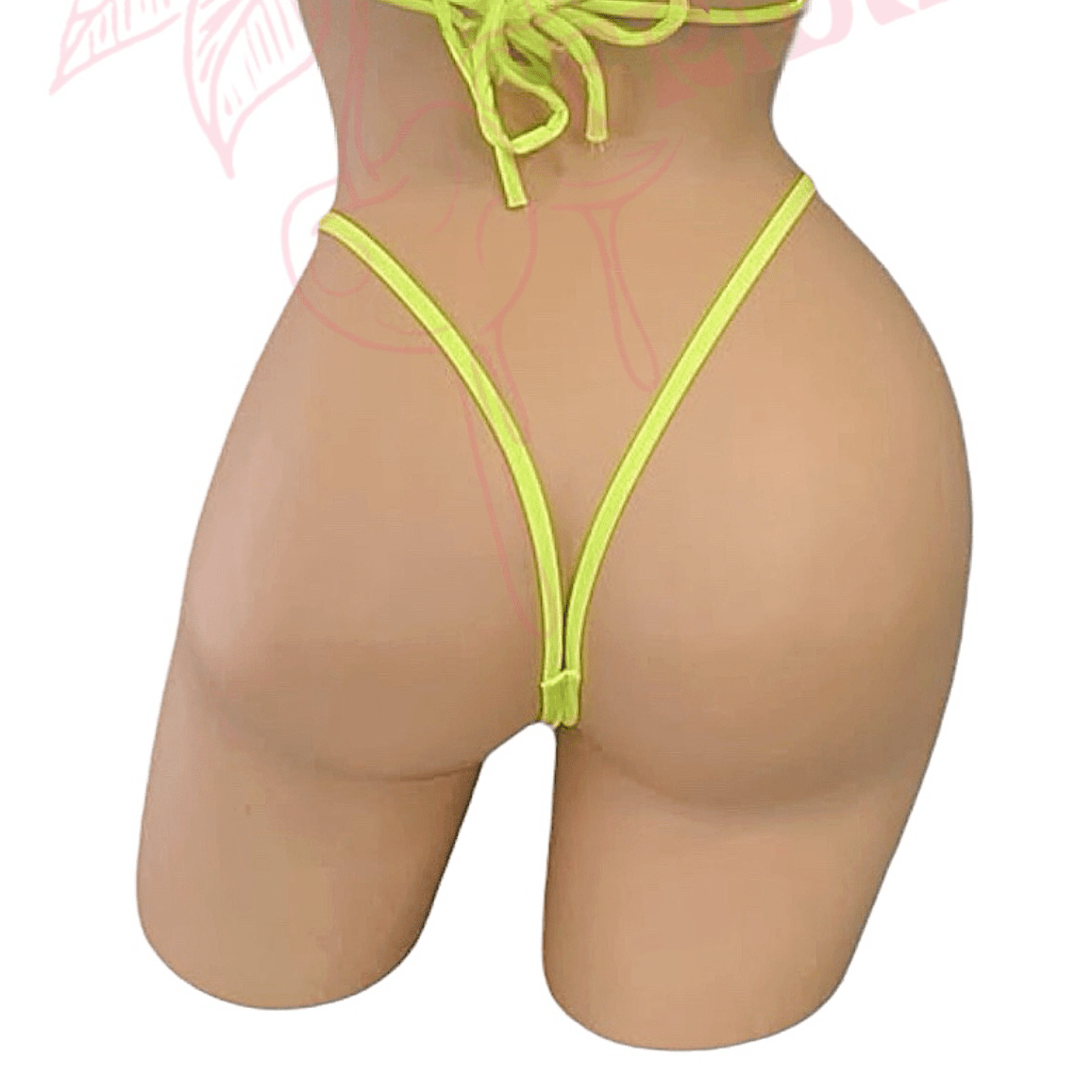 V - Back Thong - Neon Yellow - GrlFriday Shop