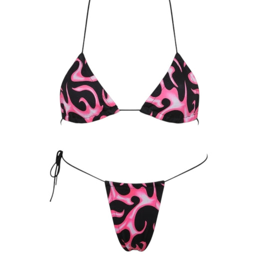 Pink Flame Microkini Set