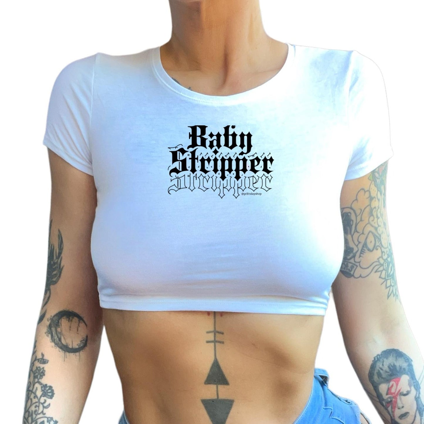 Baby Stripper Cropped Baby Tee