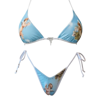Angel Cherub Bikini with Rhinestone Charms - GrlFriday Shop