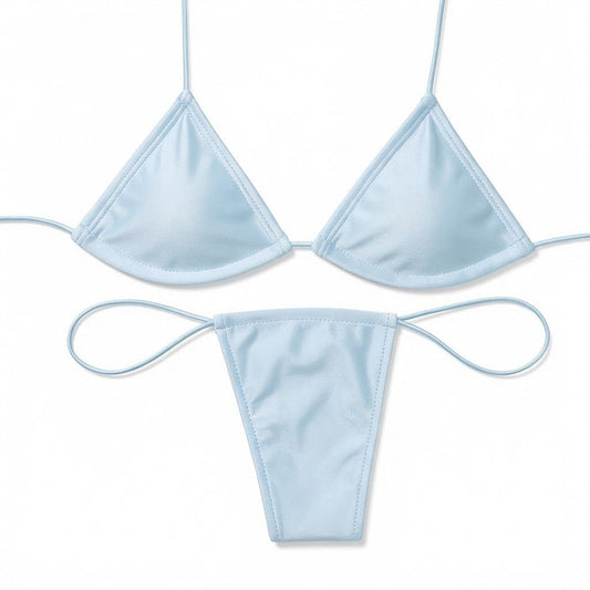 Baby Blue Microkini Set - GrlFriday Shop
