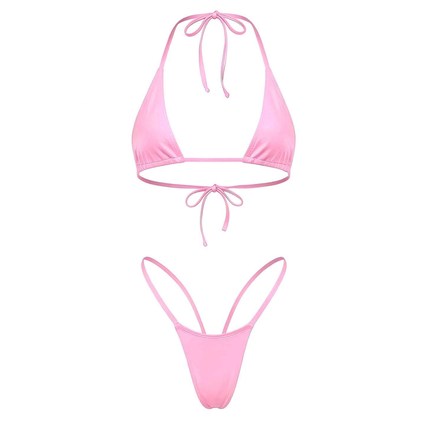 Baby Pink G String Thong Mini Tri - Kini Set - GrlFriday Shop