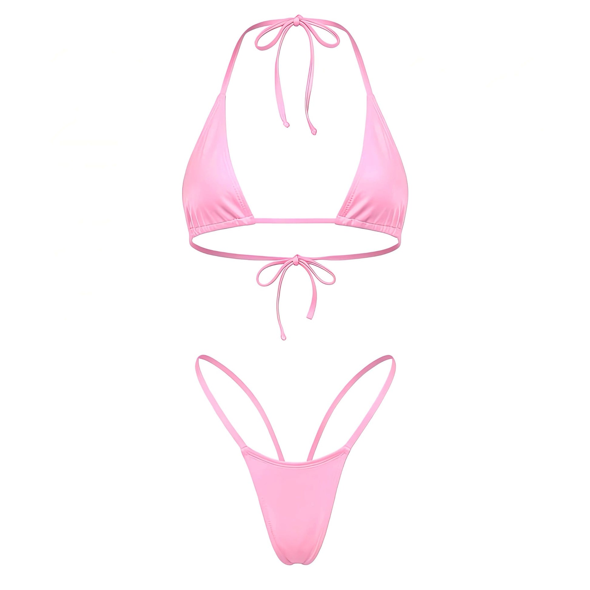 Baby Pink G String Thong Mini Tri - Kini Set - GrlFriday Shop