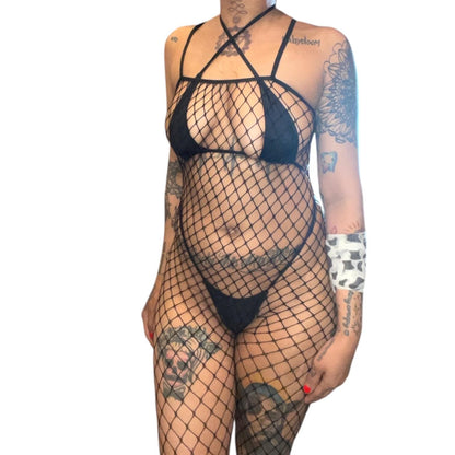 Black Fishnet Bodystocking - GrlFriday Shop