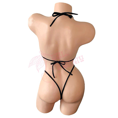 Black G String Thong Mini Tri - Kini Set - GrlFriday Shop