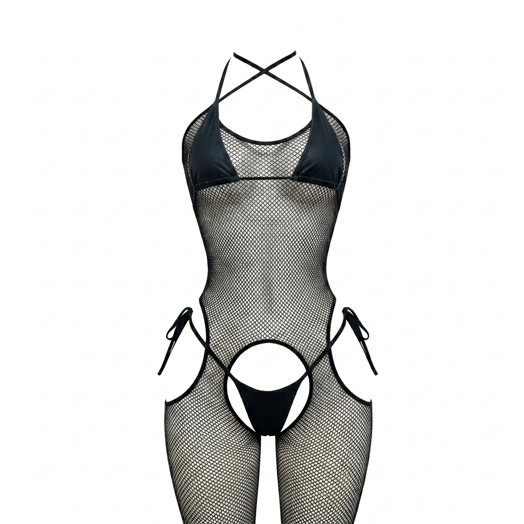 Black Micro Fishnet Bodystocking - GrlFriday Shop