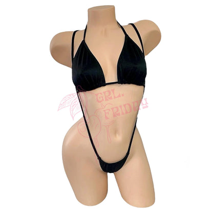 Black Tri - Kini Slingshot Set - GrlFriday Shop