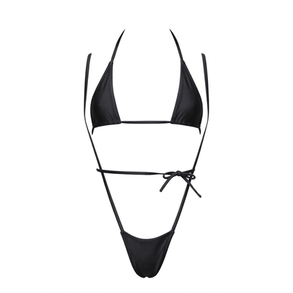 Black Tri - Kini Slingshot Set - GrlFriday Shop