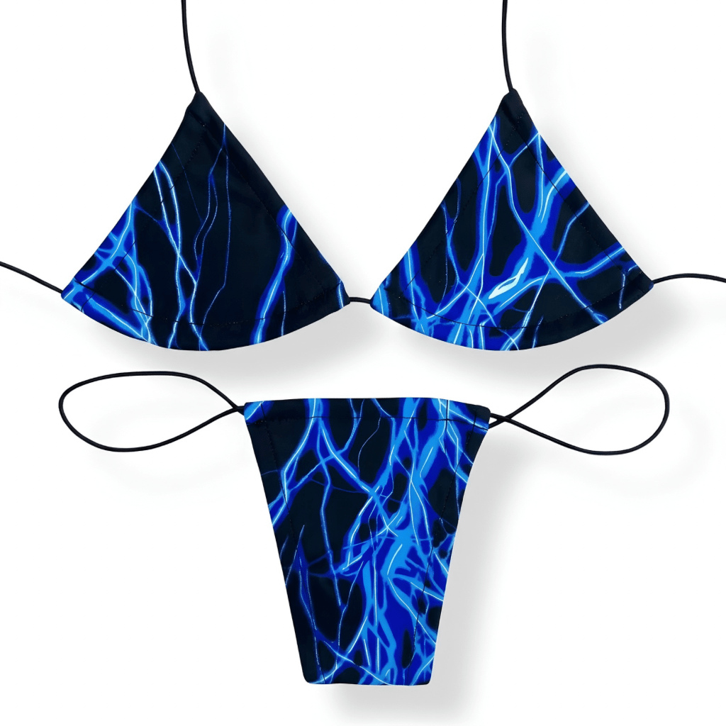 Blue Lightning Microkini Set - GrlFriday Shop