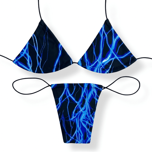 Blue Lightning Microkini Set - GrlFriday Shop