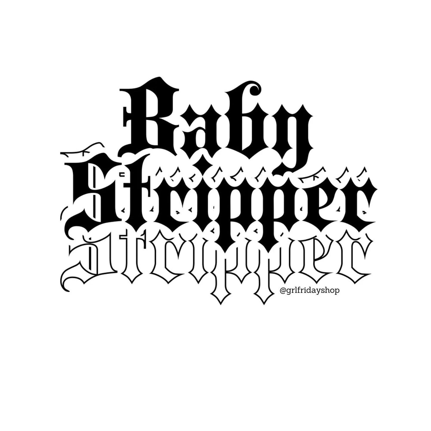 Baby Stripper Cropped Baby Tee