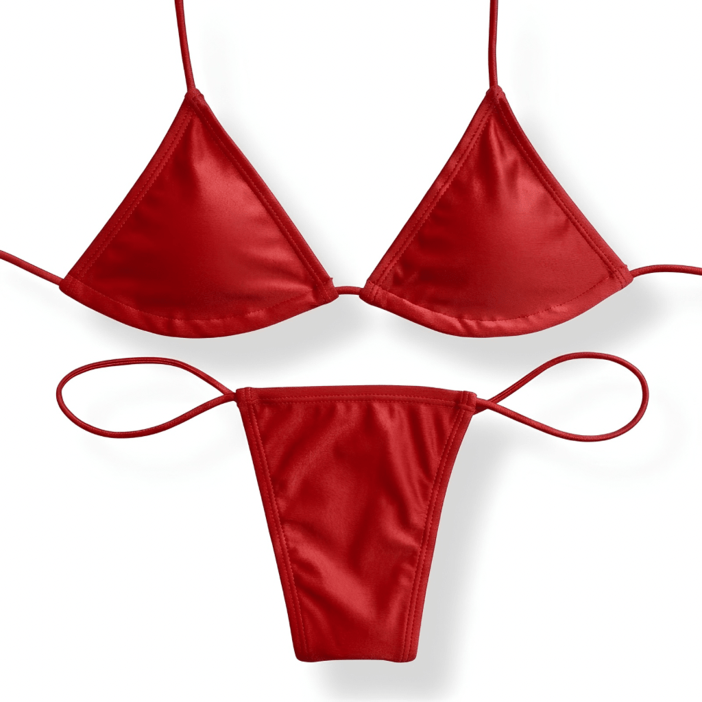 Cherry Red Microkini Set - GrlFriday Shop
