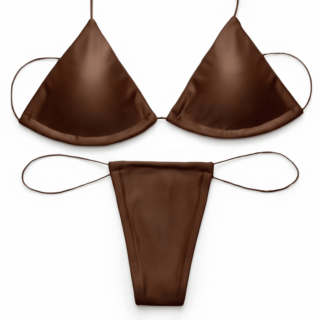 Chocolate Brown Microkini Set - GrlFriday Shop