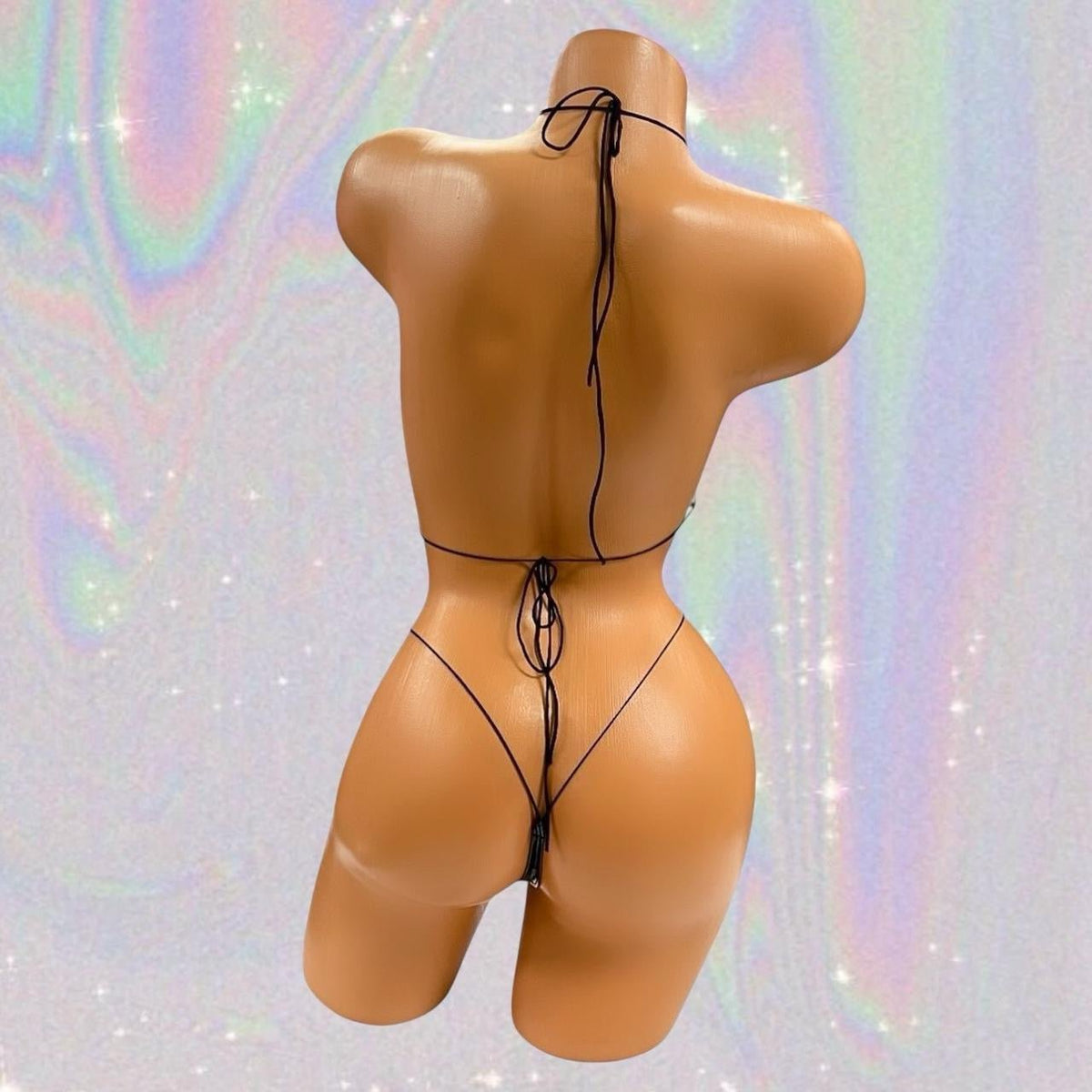 Chocolate Brown Microkini Set - GrlFriday Shop