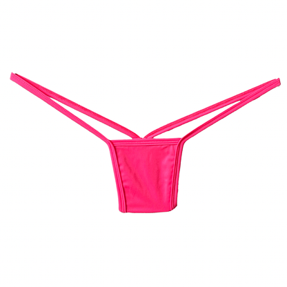 Coral Micro G String Thong Tri - Kini Set - GrlFriday Shop