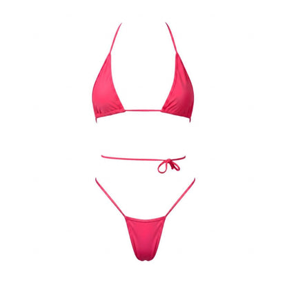 Coral Micro G String Thong Tri-Kini Set - GrlFriday Shop