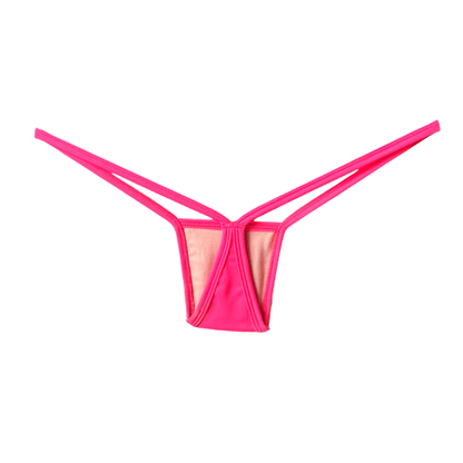 Coral Micro G String Thong Tri - Kini Set - GrlFriday Shop