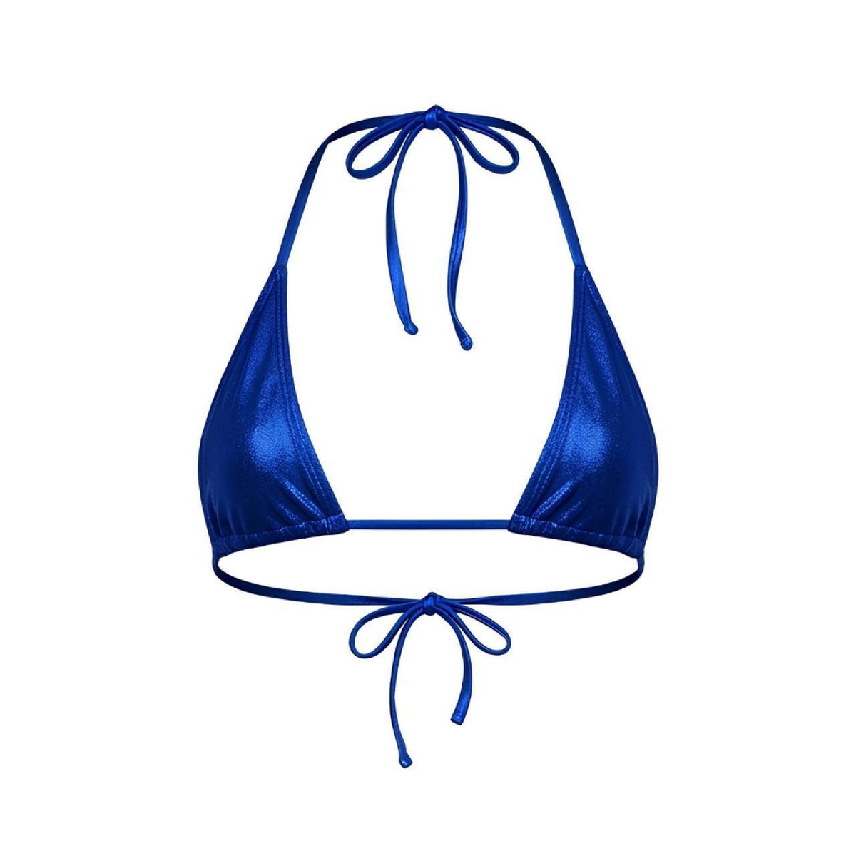 Royal Blue Holographic G-String Thong Mini Tri-Kini Set