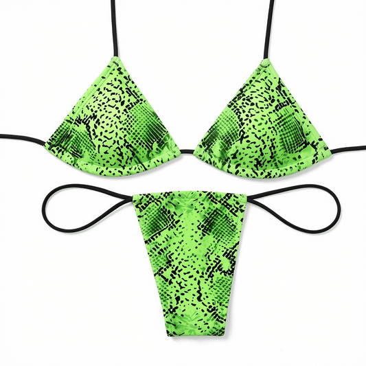 Green Python Microkini Set - GrlFriday Shop