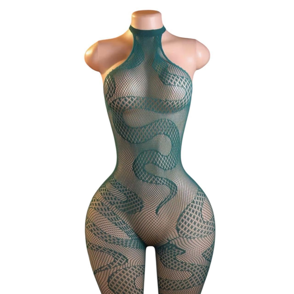 Green Snake Fishnet Bodystocking - GrlFriday Shop