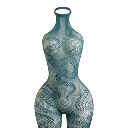 Green Snake Fishnet Bodystocking - GrlFriday Shop