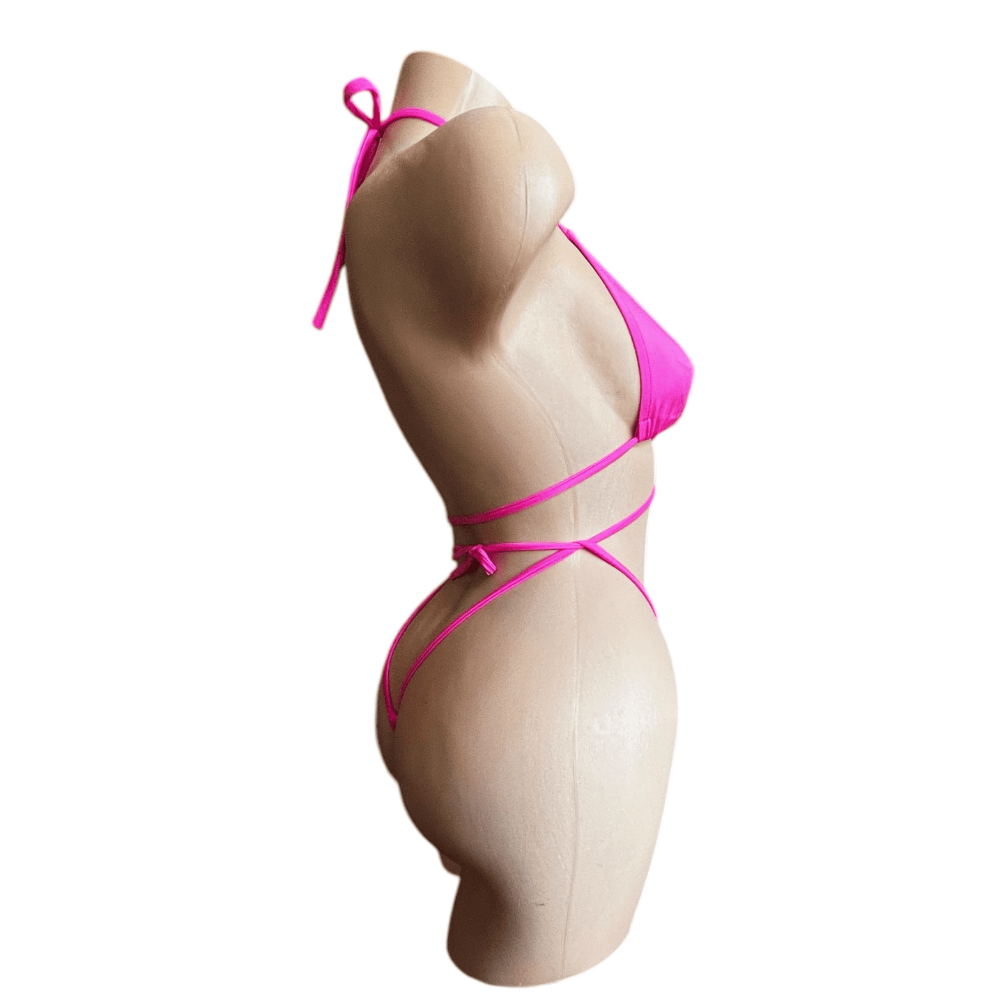 Hot Pink G String Thong Mini Tri - Kini Set - GrlFriday Shop