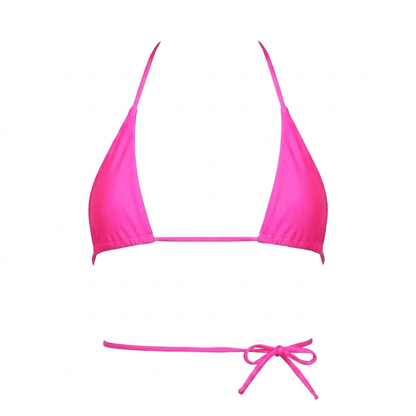 Hot Pink Tri - Kini Slingshot Thong Set - Microkini - GrlFriday Shop