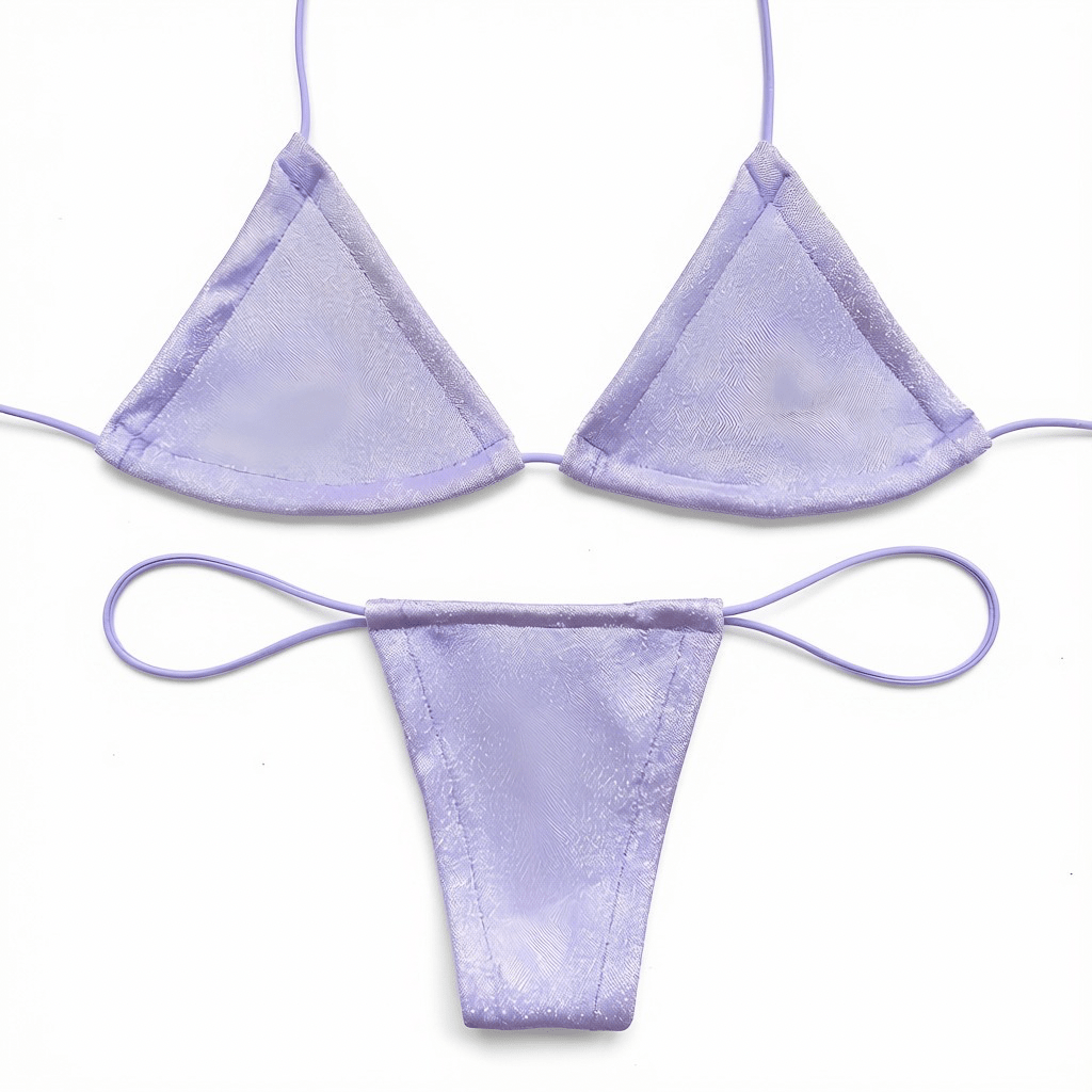Lavender Holographic Microkini Set - GrlFriday Shop