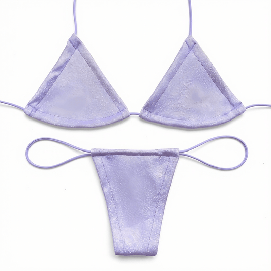 Lavender Holographic Microkini Set - GrlFriday Shop