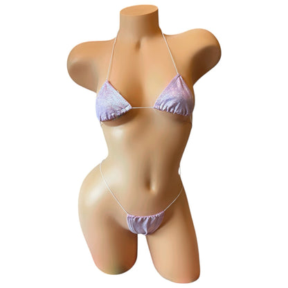 Lavender Holographic Microkini Set - GrlFriday Shop