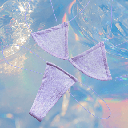 Lavender Holographic Microkini Set - GrlFriday Shop