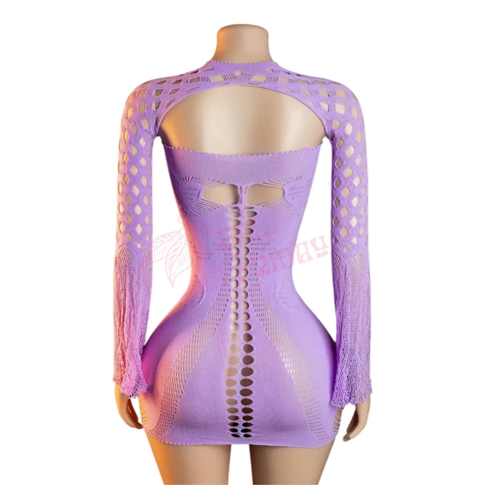Lavender Mesh Tube Dress with Matching Shrug - GrlFriday Shop