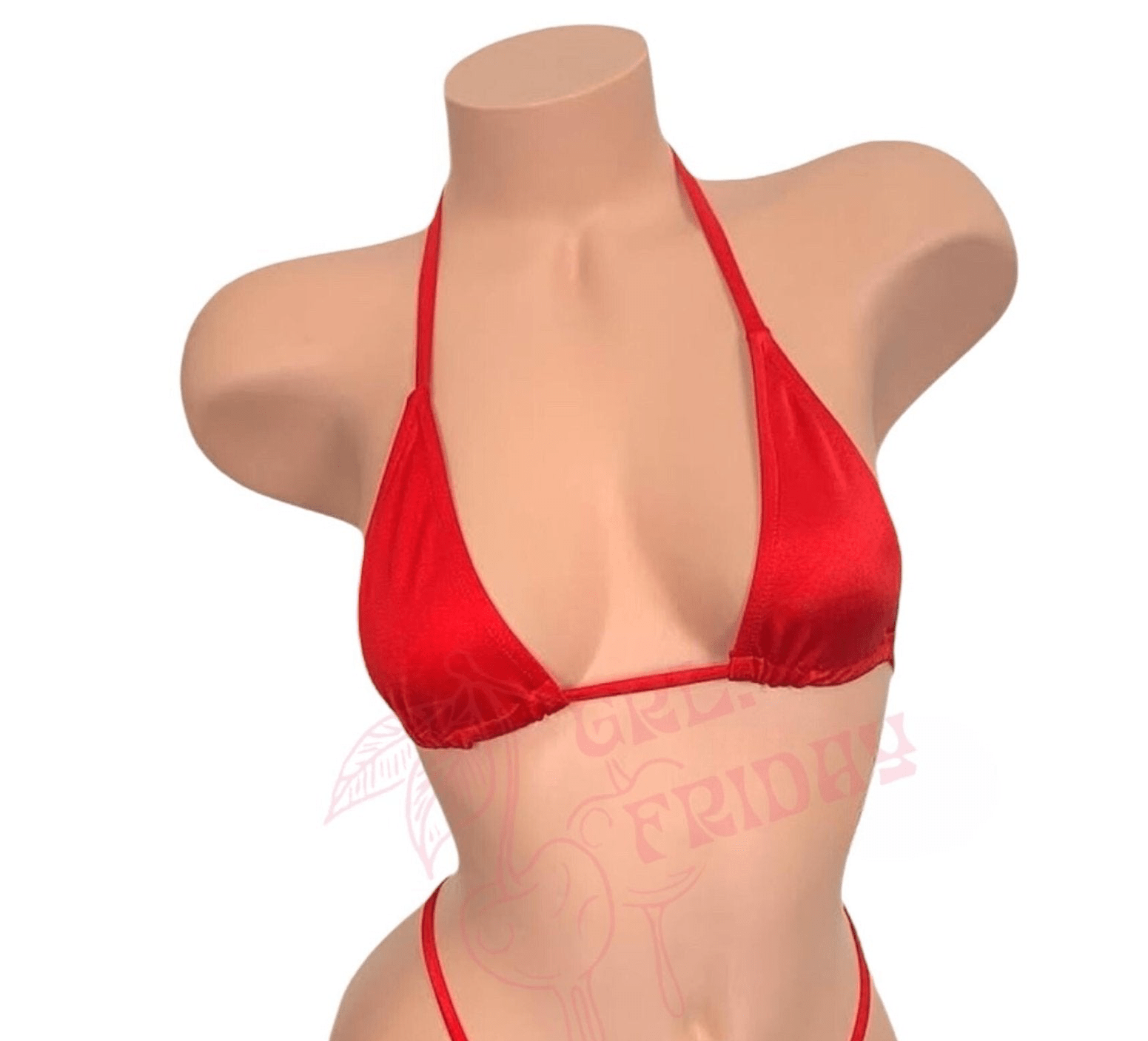 Mini Tri - Kini Top - Red - GrlFriday Shop