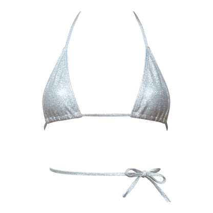 Mini Tri - Kini Top - Silver Holo - GrlFriday Shop