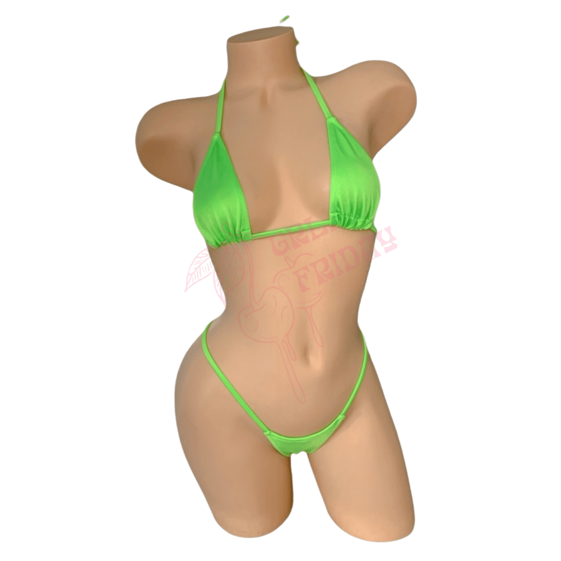 Mini Tri - Kini Top - Slimer Green - GrlFriday Shop