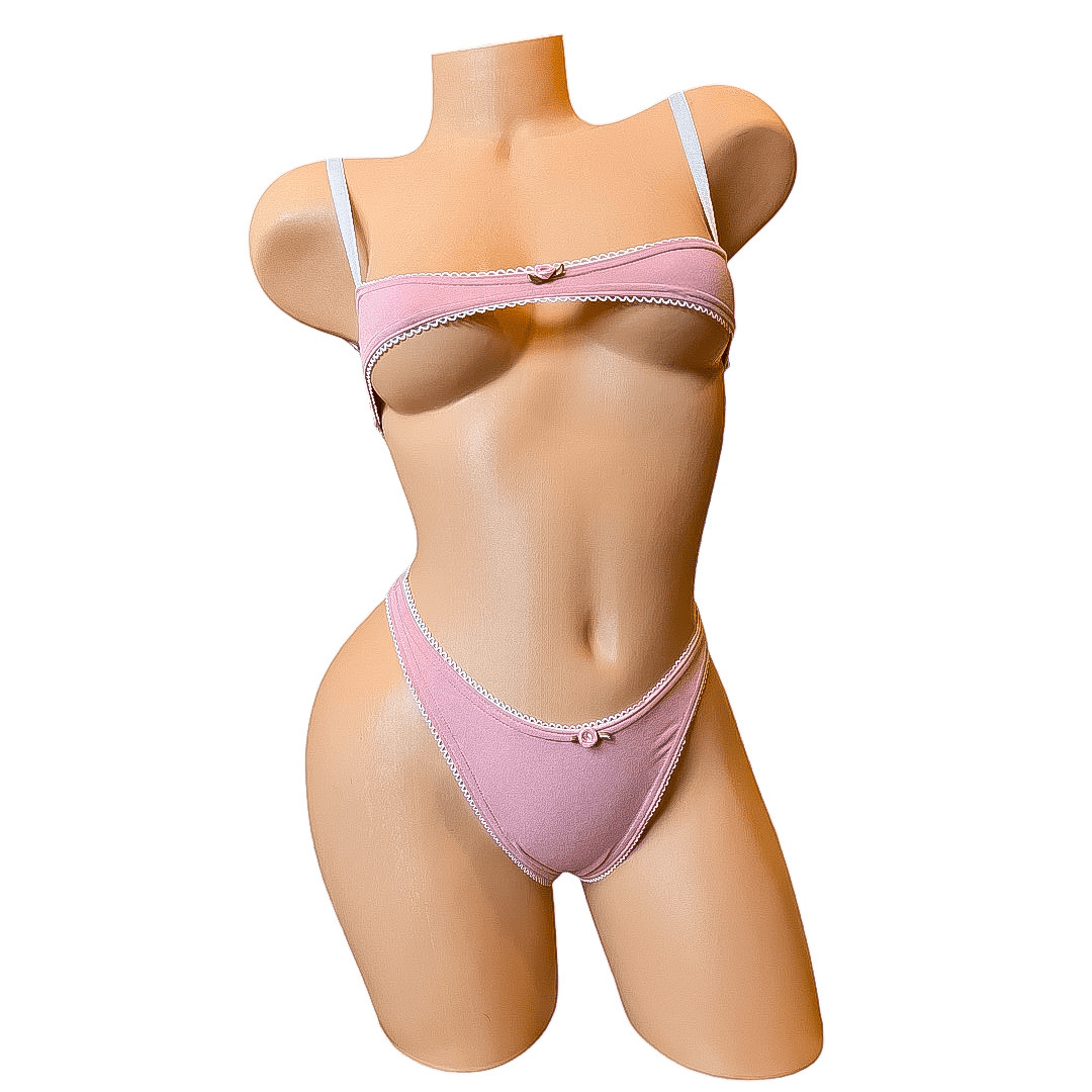 Nanokini Lingerie Set - Dusty Rose - GrlFriday Shop