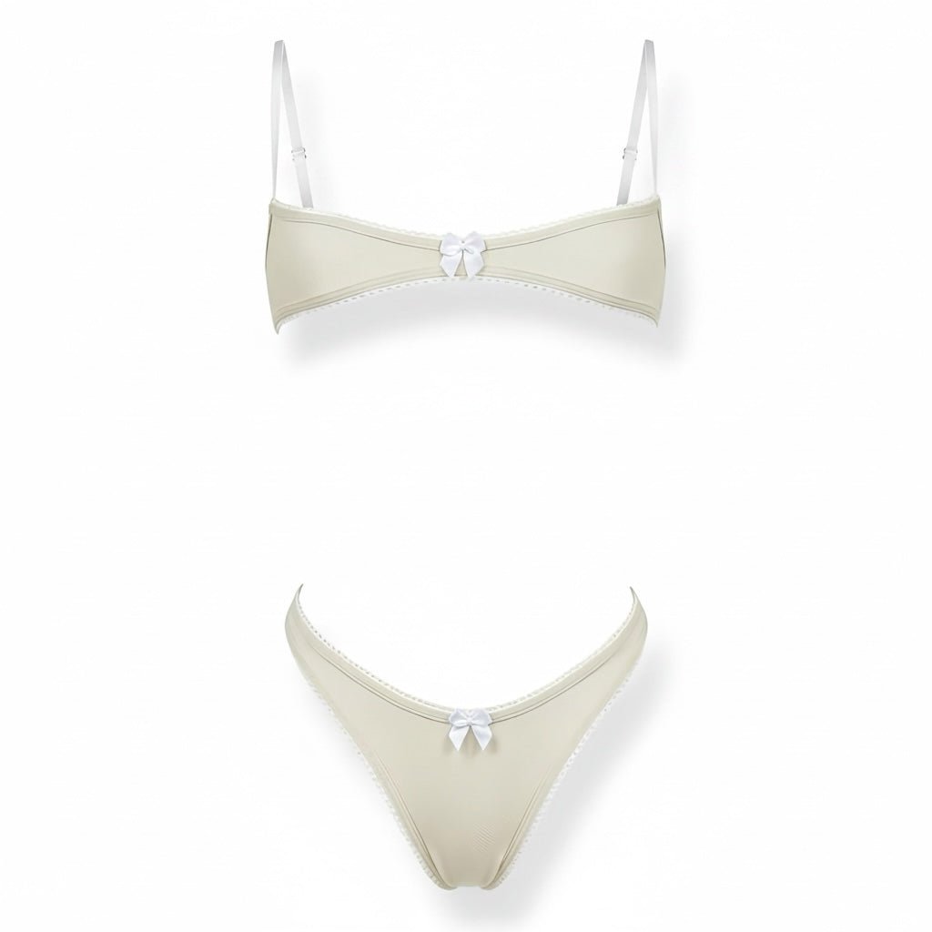 Nanokini Lingerie Set | Light Grey - GrlFriday Shop