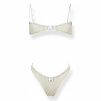Nanokini Lingerie Set | Light Grey - GrlFriday Shop
