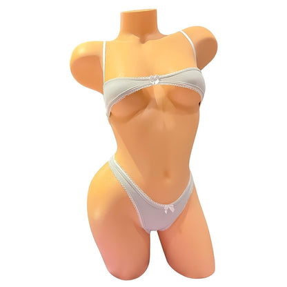 Nanokini Lingerie Set | Light Grey - GrlFriday Shop