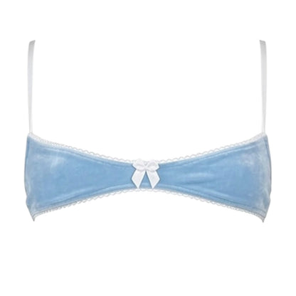Nanokini Lingerie Set - Pastel Blue Juicy Couture Velour - GrlFriday Shop