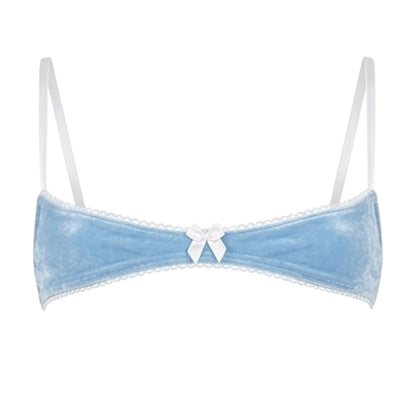 Nanokini Lingerie Set - Pastel Blue Juicy Couture Velour - GrlFriday Shop