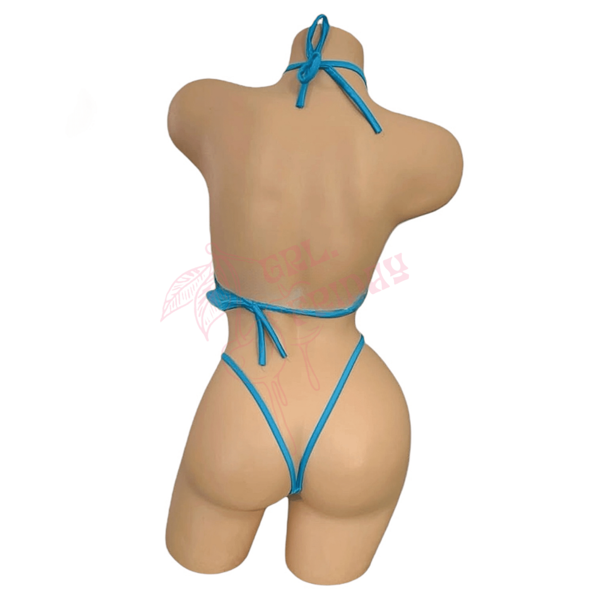Ocean Blue G String Thong Mini Tri - Kini Set - GrlFriday Shop