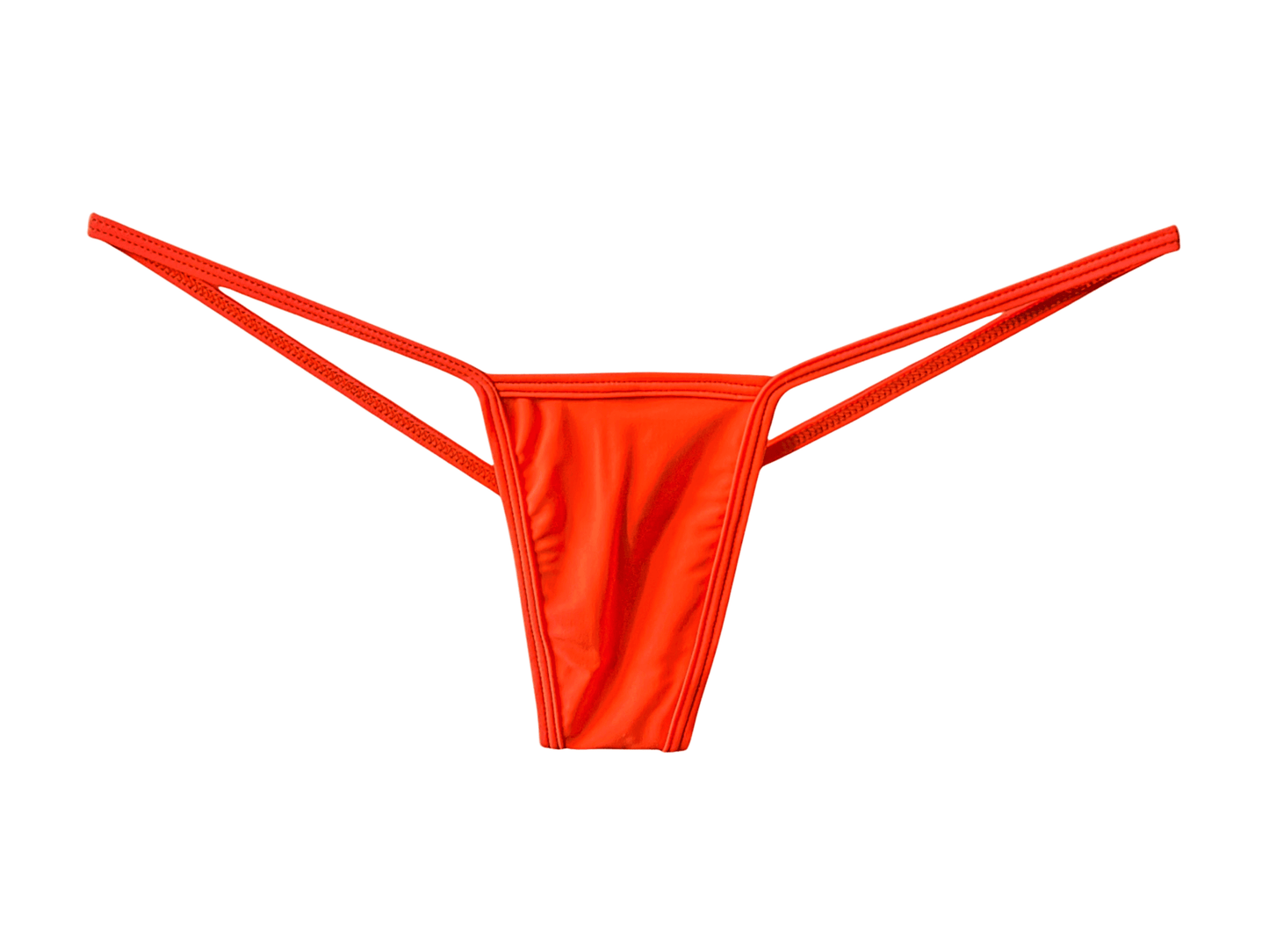 Orange Micro G String Thong Tri - Kini Set - GrlFriday Shop