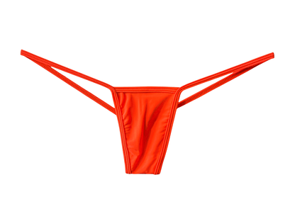 Orange Micro G String Thong Tri - Kini Set - GrlFriday Shop