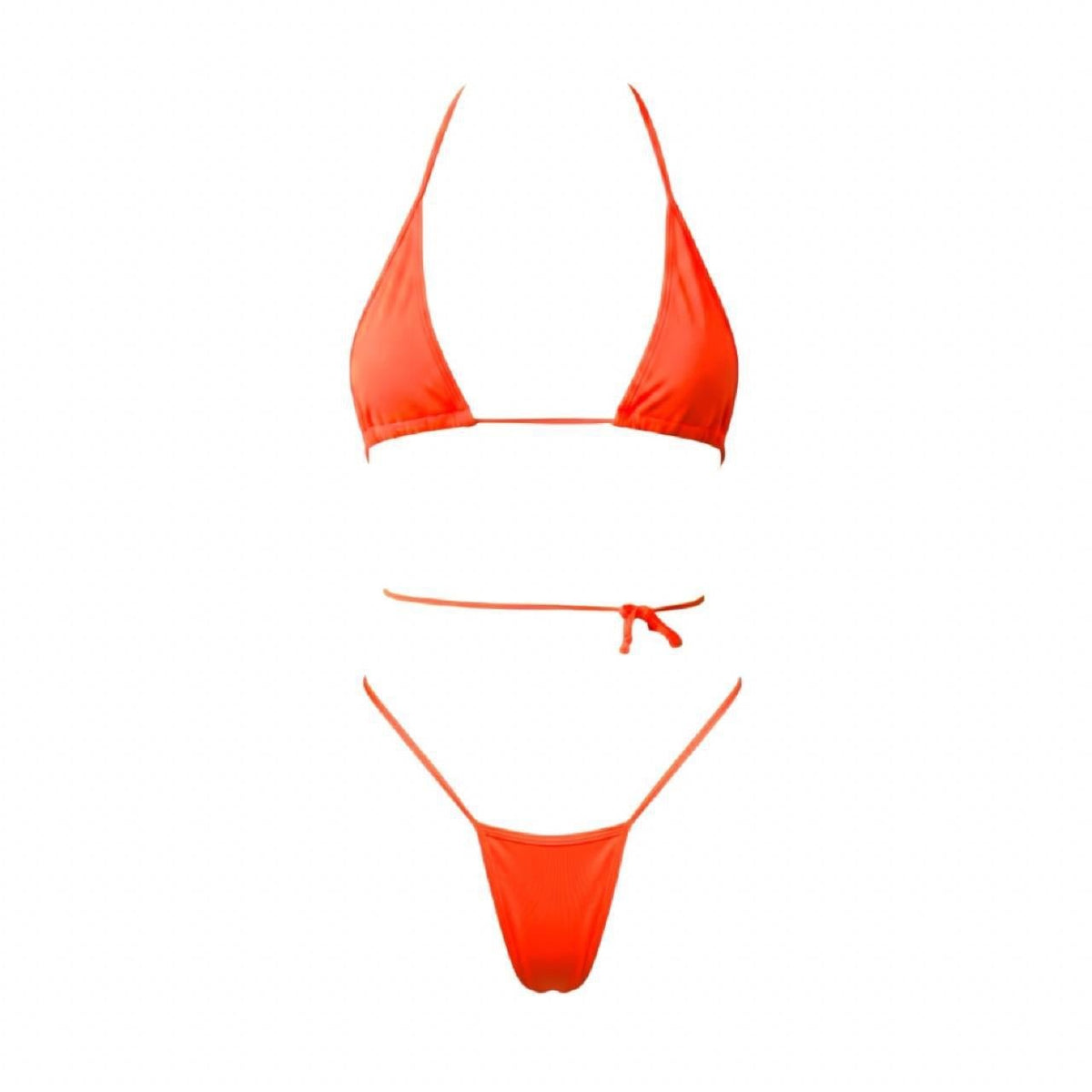 Orange Micro G String Thong Tri-Kini Set - GrlFriday Shop