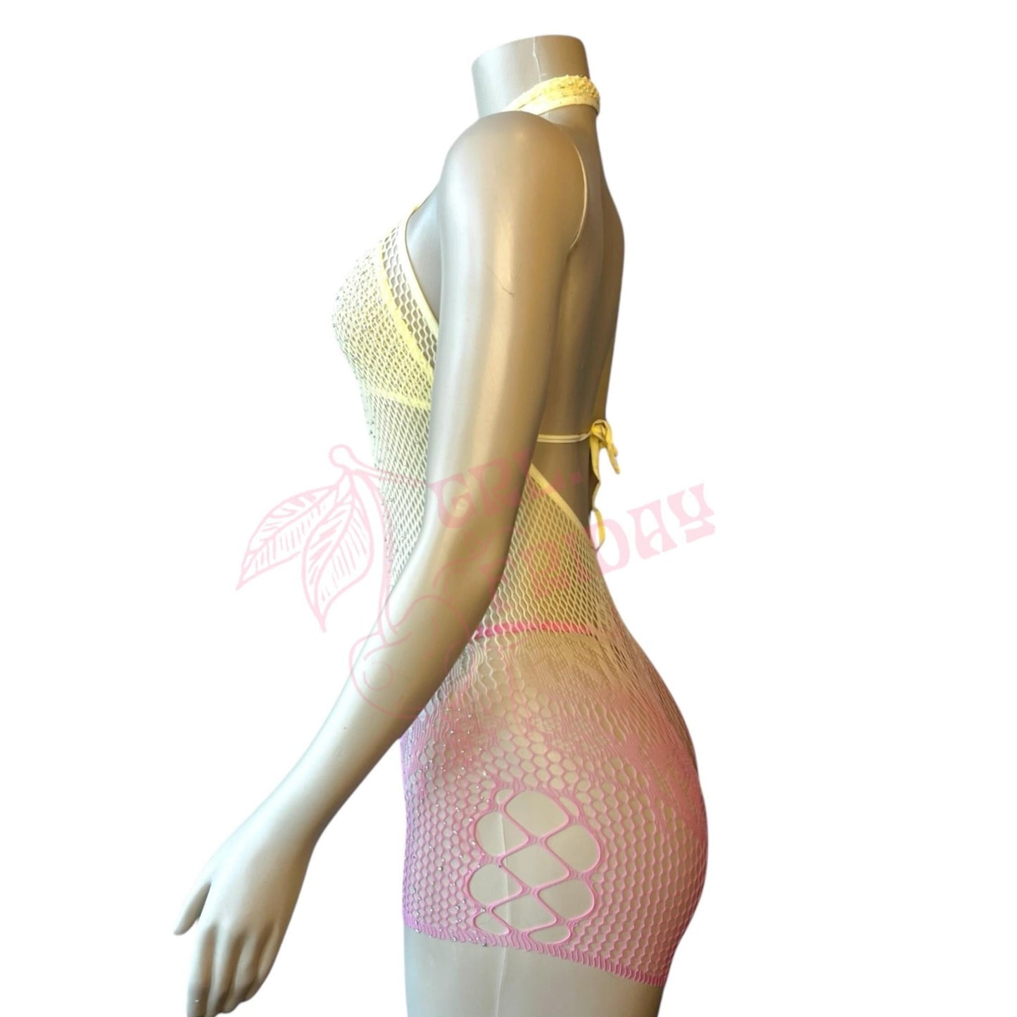 Pastel Ombré Rhinestoned Romper Set - GrlFriday Shop