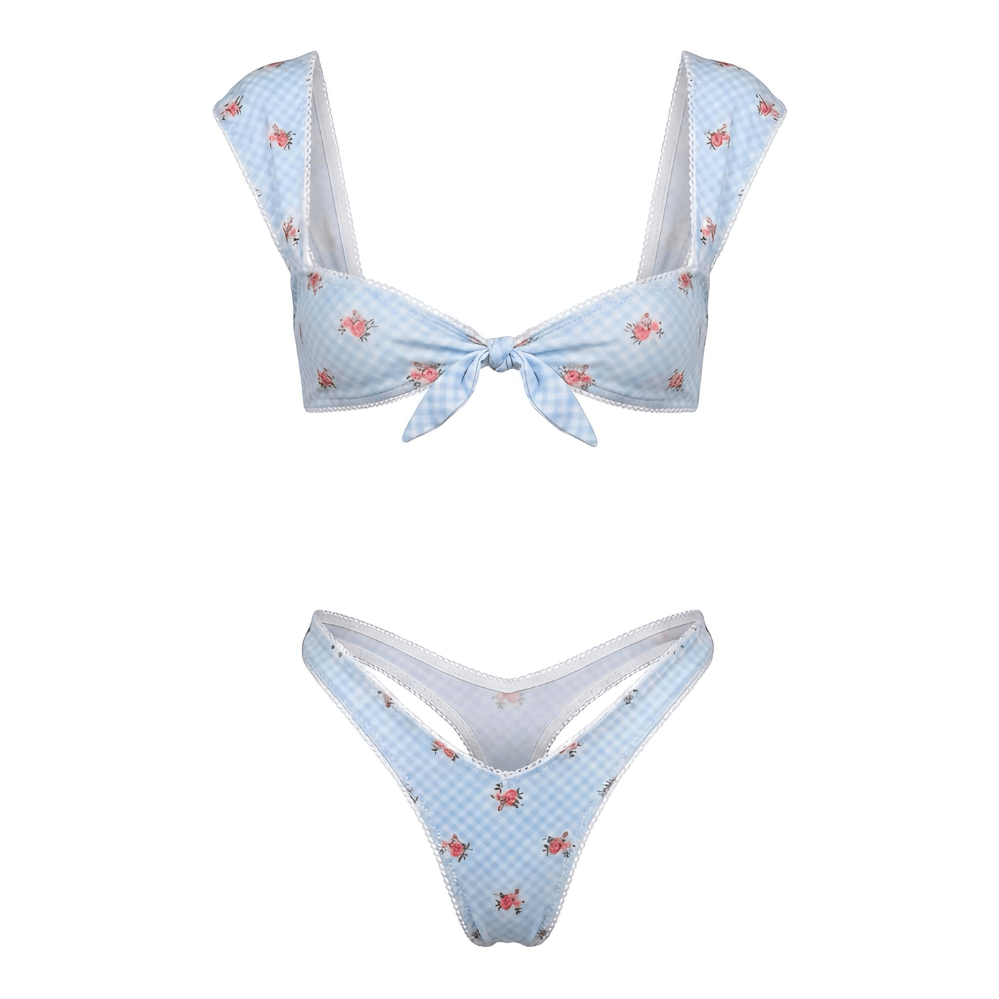 Princess Nanokini Set - Blue + White Gingham - GrlFriday Shop