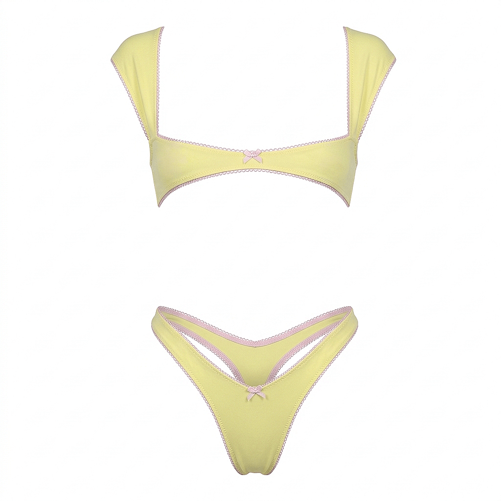 Princess Nanokini Set - Canary Yellow - GrlFriday Shop