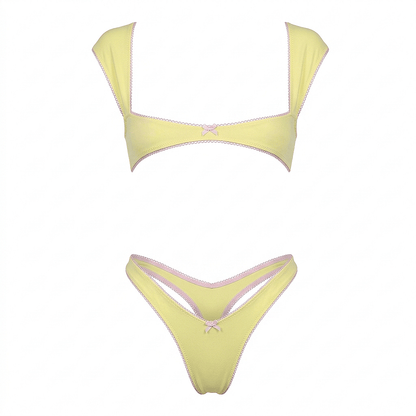 Princess Nanokini Set - Canary Yellow - GrlFriday Shop